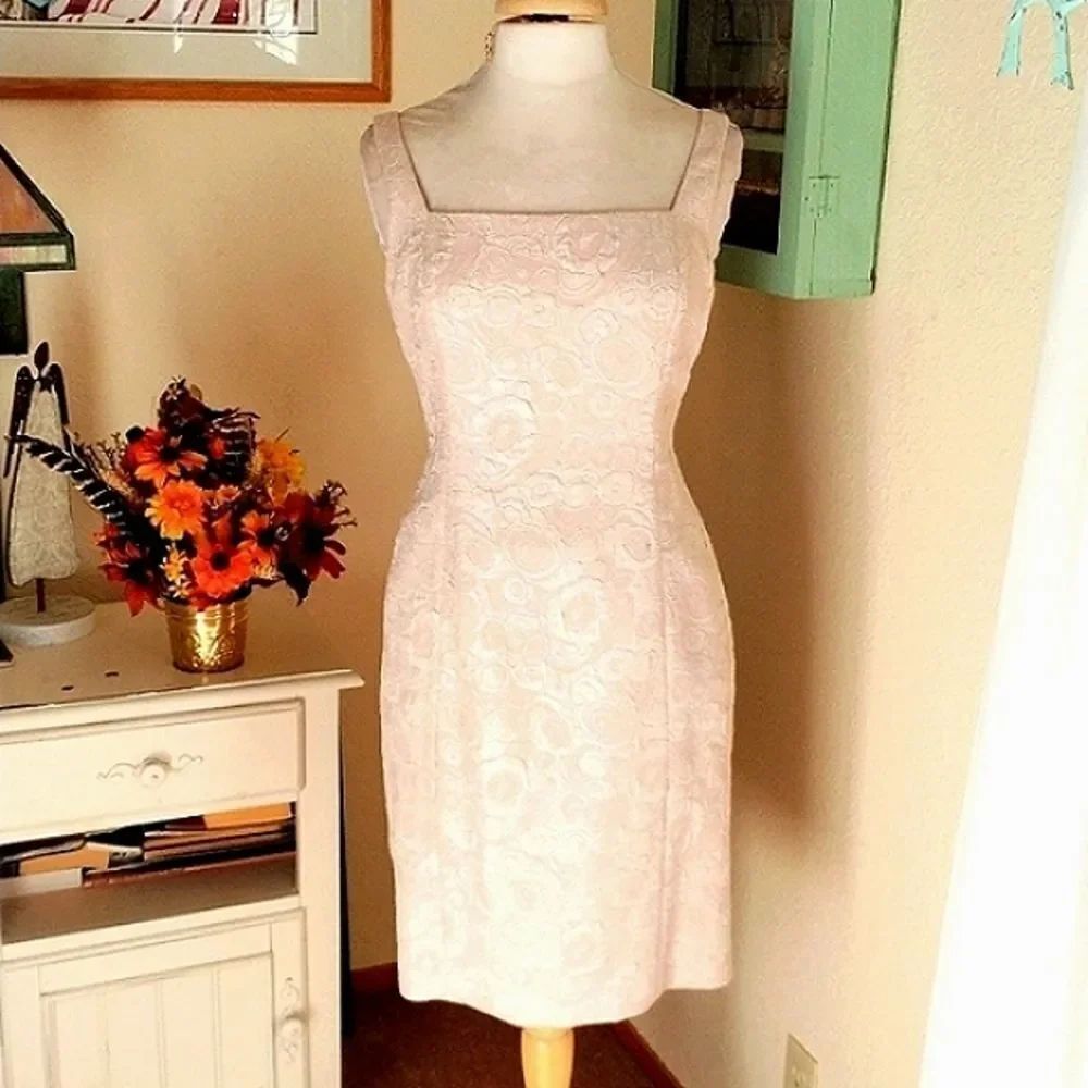 Evan-Picone Sparkly Brocade Dress